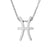 Fashion Zodiac Constellation Pendant Stainless Steel Gold Plated Necklace