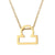 Fashion Zodiac Constellation Pendant Stainless Steel Gold Plated Necklace