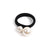 Fashionable Simple Leather Band Korean Style Hair Rope Hair Rope Women's  Pearl Large Intestine Hair Ring Hair Flower  Commuter Jewelry