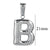 Fat Cute Fashion Simple Diy Jewelry Accessories Titanium Steel Stainless Steel Plated 18K Gold Mini Bubble Letter Pendant