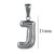 Fat Cute Fashion Simple Diy Jewelry Accessories Titanium Steel Stainless Steel Plated 18K Gold Mini Bubble Letter Pendant