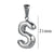 Fat Cute Fashion Simple Diy Jewelry Accessories Titanium Steel Stainless Steel Plated 18K Gold Mini Bubble Letter Pendant