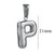 Fat Cute Fashion Simple Diy Jewelry Accessories Titanium Steel Stainless Steel Plated 18K Gold Mini Bubble Letter Pendant