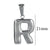 Fat Cute Fashion Simple Diy Jewelry Accessories Titanium Steel Stainless Steel Plated 18K Gold Mini Bubble Letter Pendant