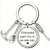 Father's Day Gift Letter Stainless Steel Hammer Wrench Screwdriver Key Ring