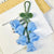 Finished [Lily Of The Valley Pendant] Wool Flower Crocheted Key Chain Bag Pendant Blue Bell Flower Handmade