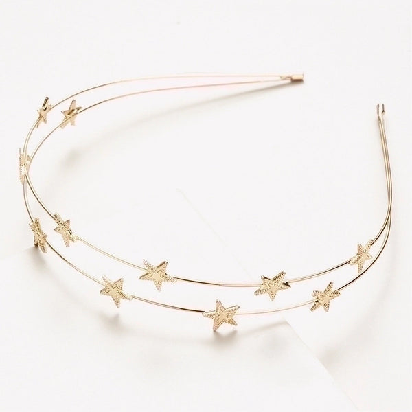 Five-pointed Star  Double-layer Headband