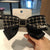 Flannel Retro Style Large Bow Hairpin Top Clip Korean Jewelry Headwear Hair Accessories Spring Clip Headwear