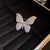 Flash Diamond Butterfly Brooch Women's Design Sense Niche Elegant Suit Pin  New High Sense Exquisite Accessories