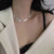 Flat Snake Bone Titanium Steel Clavicle Chain Trendy Blade Necklace