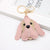 Foreign Trade Cross-border British Beagle Dog Animal Bag Pu Accessories Small Pendant Long Ear Puppy Leather Keychain