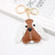 Foreign Trade Cross-border British Beagle Dog Animal Bag Pu Accessories Small Pendant Long Ear Puppy Leather Keychain