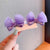 Foreign-style Cute Children's Jelly Three-dimensional Bow Clip Ears Full Cloth Headdress Hair Clip Does Not Hurt The Baby Clip