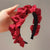 French Retro Black Pleated Headband Female Elegant  Hair Tie High Cranial Top Headwear High Sense Face Small Headband