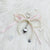 French Style  Bracelet Pearl Ribbon Bow Love Pendant Bag Decorative Keychain  Hanging Ornaments