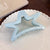 French Sweetheart Cream Blue Bow Five-pointed Star Grab Clip Girl's Hair Grab Disc Shark Clip Back Of Head Hair Accessories