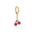 Fruit Copper Artificial Gemstones Earrings