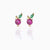 Fruit Vegetable Stud 18k Real Gold Color Zirconium Copper Earrings