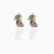 Fruit Vegetable Stud 18k Real Gold Color Zirconium Copper Earrings