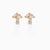 Fruit Vegetable Stud 18k Real Gold Color Zirconium Copper Earrings