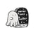 Funny Ghost Alloy Asymmetrical Enamel Unisex Brooches