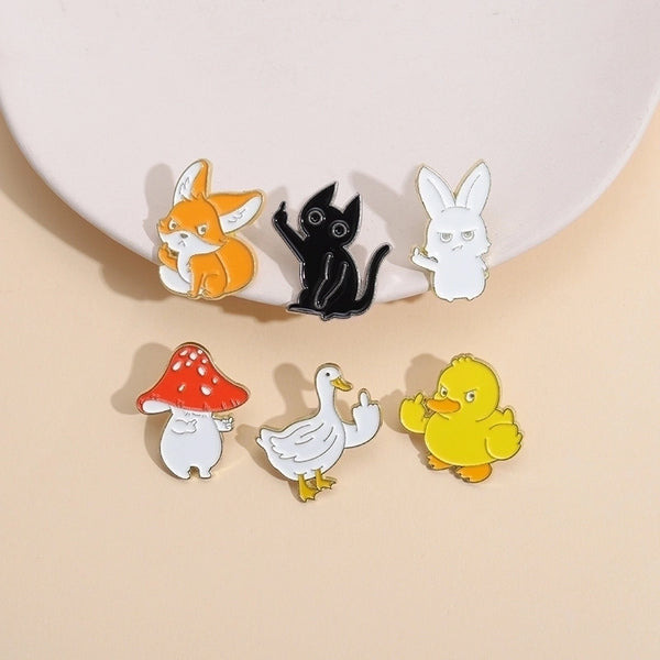 Funny Pin Animal Alloy Plating Unisex Brooches