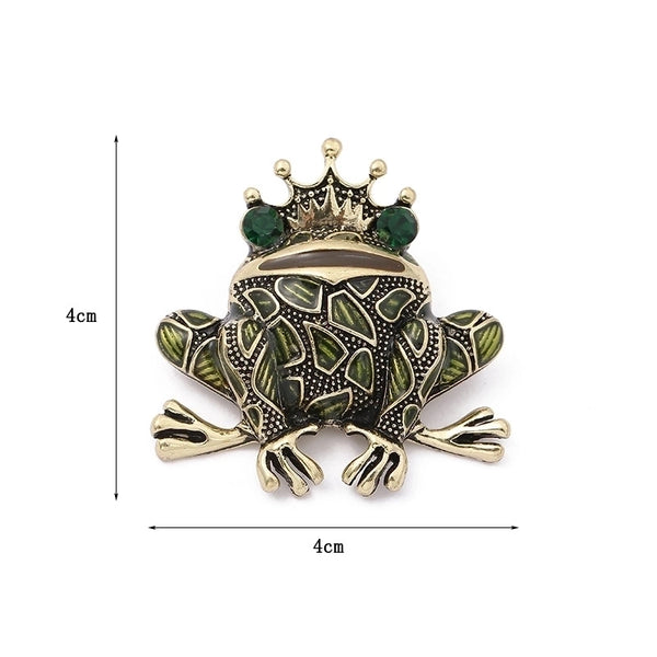 Funny Pin Animal Metal Enamel Inlay Artificial Gemstones Unisex Brooches