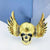 Funny Pin Skull Alloy Plating Unisex Corsage