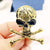 Funny Pin Skull Alloy Plating Unisex Corsage