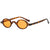 Funny Simple Style Color Block Ac Oval Frame Full Frame Men's Sunglasses