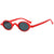 Funny Simple Style Color Block Ac Oval Frame Full Frame Men's Sunglasses