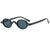 Funny Simple Style Color Block Ac Oval Frame Full Frame Men's Sunglasses