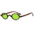 Funny Simple Style Color Block Ac Oval Frame Full Frame Men's Sunglasses