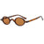 Funny Simple Style Color Block Ac Oval Frame Full Frame Men's Sunglasses