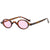 Funny Simple Style Color Block Ac Oval Frame Full Frame Men's Sunglasses