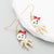 Funny Skull Inlay Alloy Rhinestones Earrings