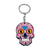 Funny Skull Plastic Bag Pendant Keychain 1 Piece