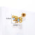 Geometric Plating Metal Artificial Gemstones Earrings Ear Studs