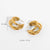 Geometric Plating Stainless Steel Gold Plated Earrings