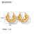 Geometric Plating Stainless Steel Gold Plated Earrings