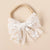 Girl'S Casual Simple Style Bow Knot Lace Hair Tie