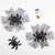 Halloween Cool Style Girl'S Pumpkin Spider Bow Knot Hair Clip