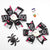 Halloween Cool Style Girl'S Pumpkin Spider Bow Knot Hair Clip