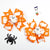 Halloween Cool Style Girl'S Pumpkin Spider Bow Knot Hair Clip