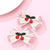 Girl'S Cute Romantic Sweet Cherry Bow Knot Cloth Handmade Hair Clip