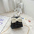 Girl'S Small Cotton And Linen Plaid Bow Knot Elegant Streetwear Beading Square Magnetic Buckle Crossbody Bag