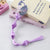 Girl'S Sweet Color Block Domestic Silk Star Hair Tie