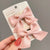 Girl'S Sweet Korean Style Bow Knot Cloth Metal Hair Clip