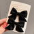 Girl'S Sweet Korean Style Bow Knot Cloth Metal Hair Clip