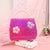 Girl's All Seasons Pu Leather Butterfly Cute Square Flip Cover Handbag